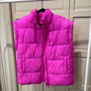 FP Movement pink puffer vest